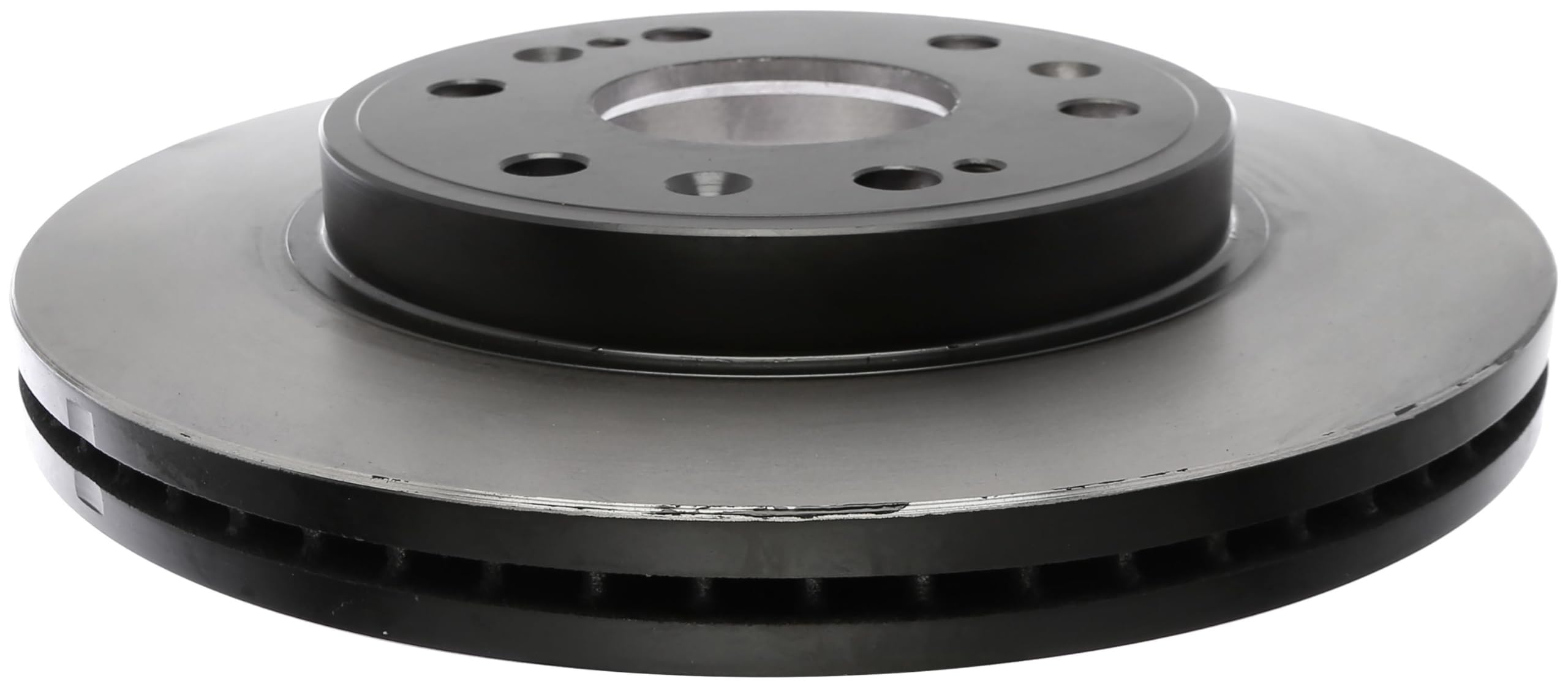 ACDelco Gold front rotor front view showing complete assembly and fitment benefit