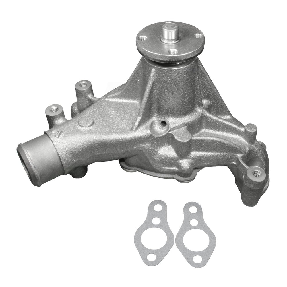 ACDelco Gold water pump front view showing mounting flange and impeller for correct fit