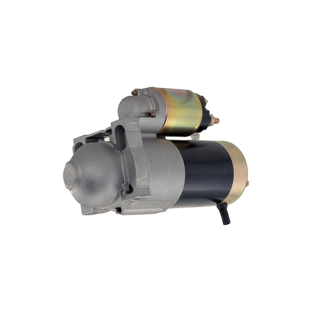 ACDelco starter front view showing housing and terminals for reliable installation