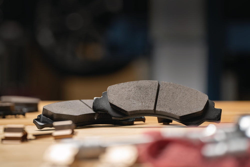 ACDelco close-up of semi-metallic friction surface highlighting durable wear resistance
