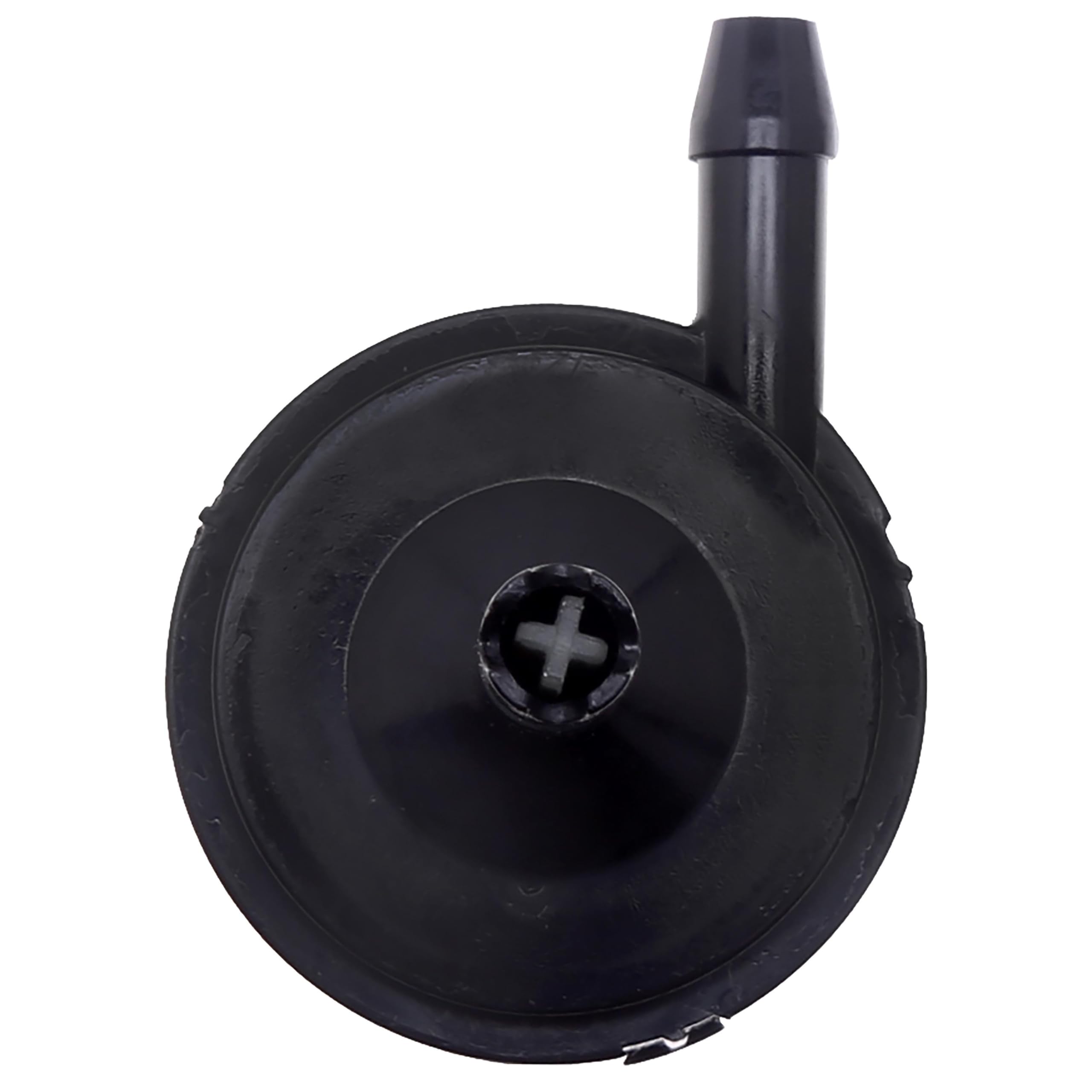 ACDelco washer pump mounting flange closeup showing secure attachment