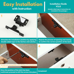 ACIMONE installed on RV cabinet door demonstrating quieter secure travel