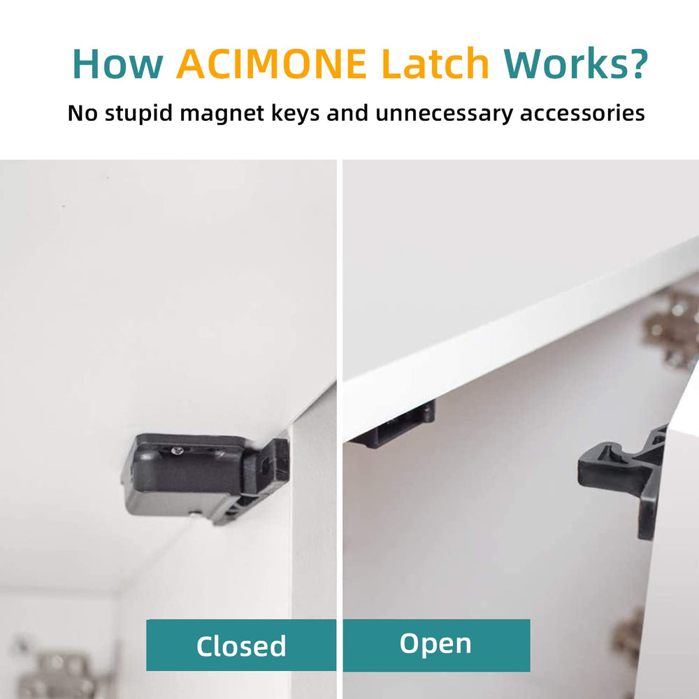 ACIMONE screws and adhesive tape included for easy, flexible mounting