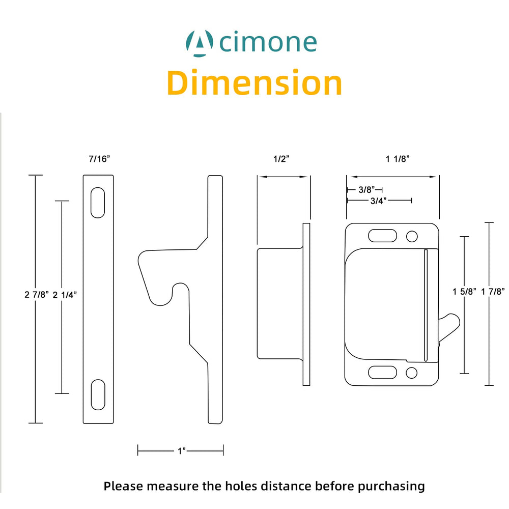 ACIMONE size and scale beside ruler to show compact dimensions and fit