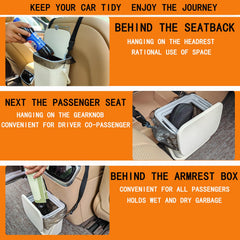ACIOOCO hanging on headrest showing secure installation benefit