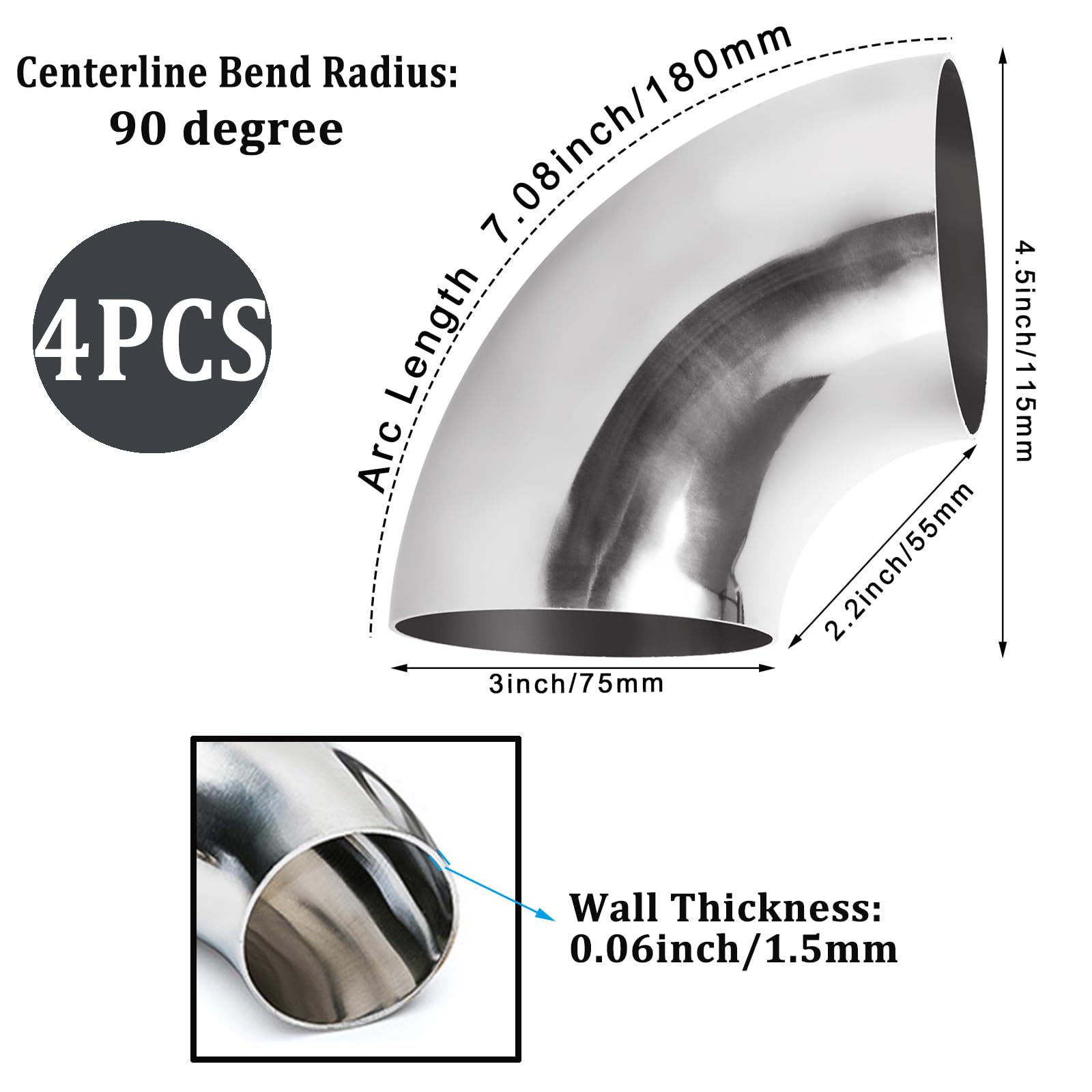 Acrux7 close-up of polished stainless surface showing corrosion resistance