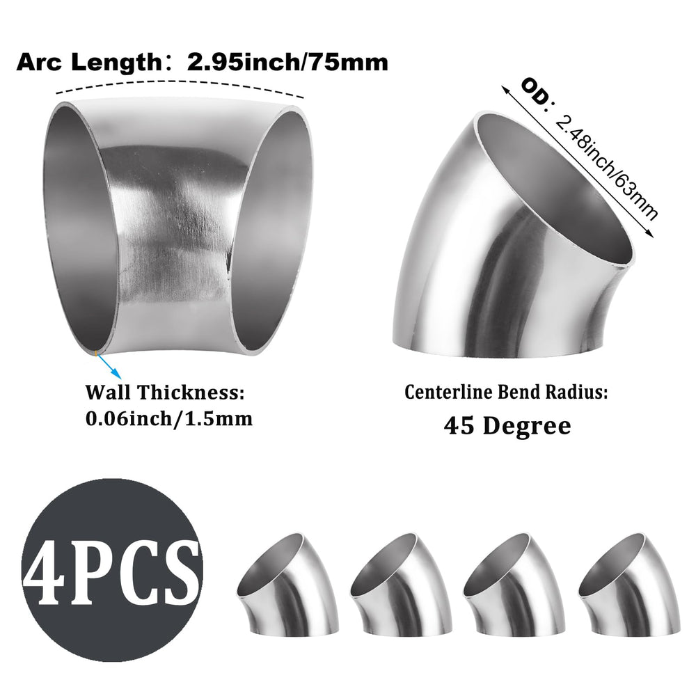 Acrux7 end view showing 2.5-inch diameter and easy pipe alignment benefit