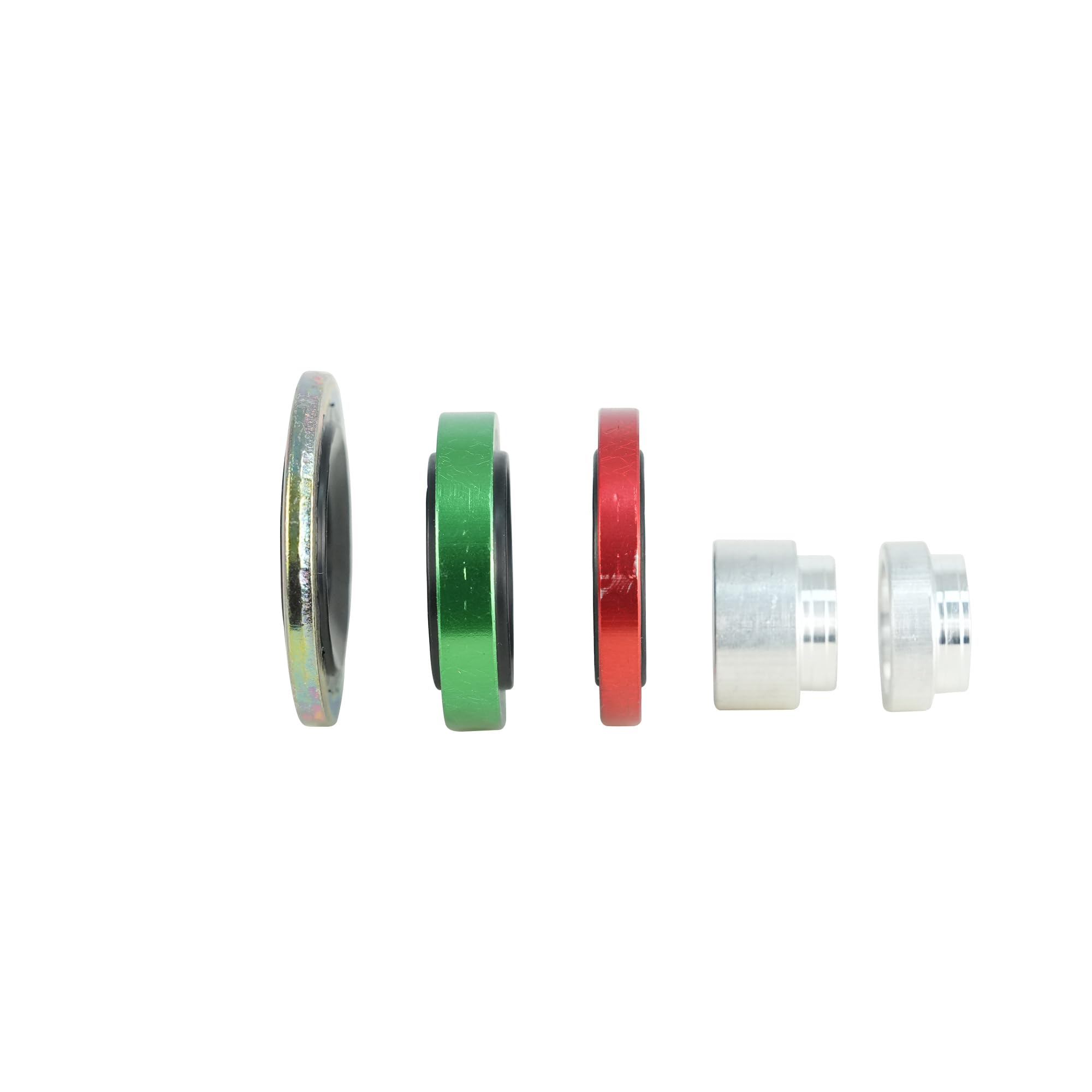 ACTECMAX three sealing washers laid out color-coded for fast selection and correct fit