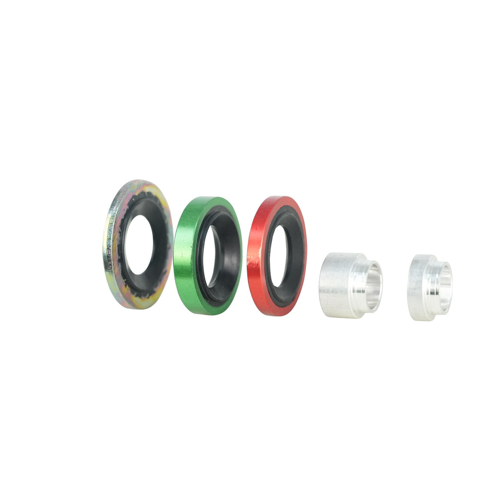 ACTECMAX yellow sealing washer closeup showing precise dimensions for reliable sealing