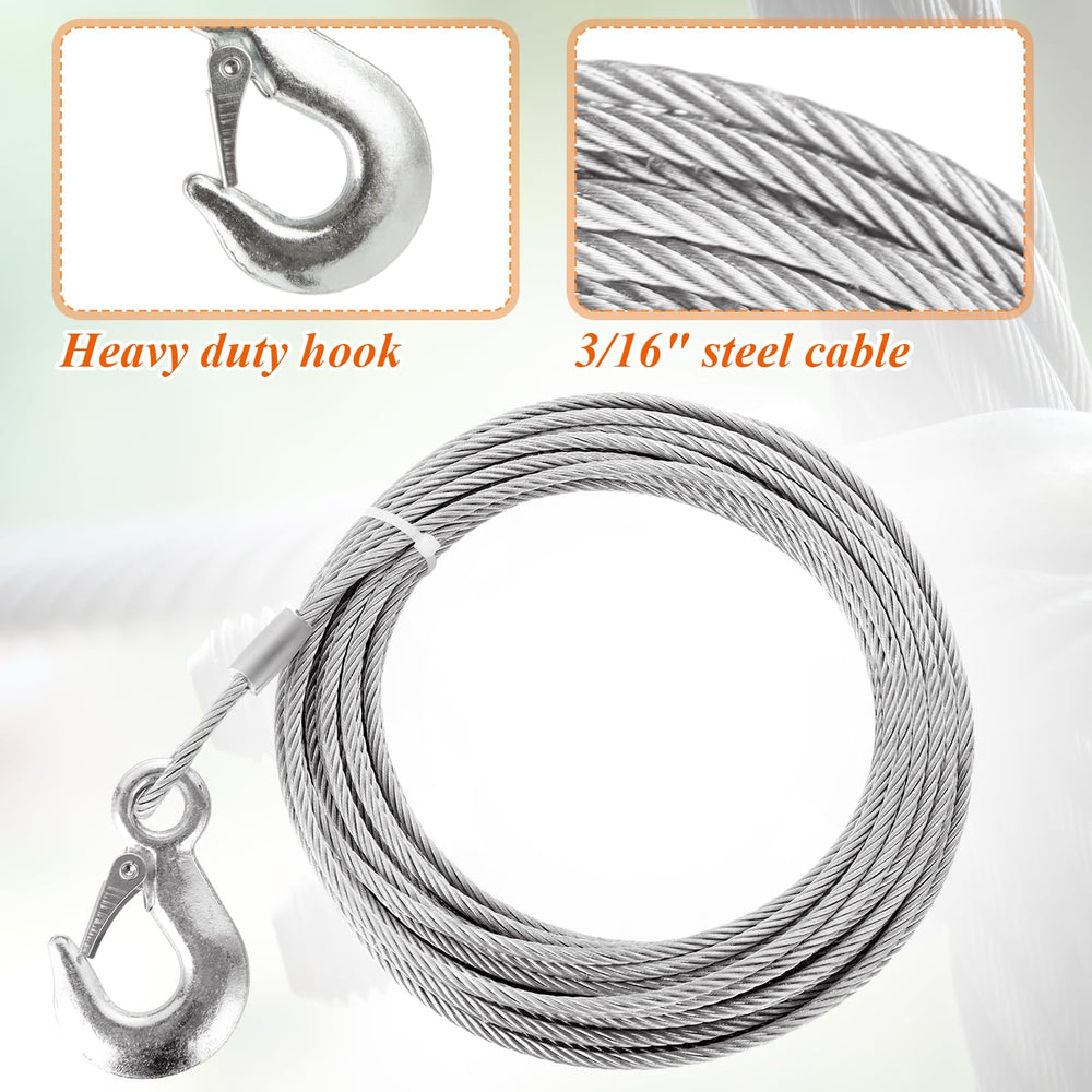 ACXFOND cable wound on a winch drum demonstrating compact storage and efficient winding