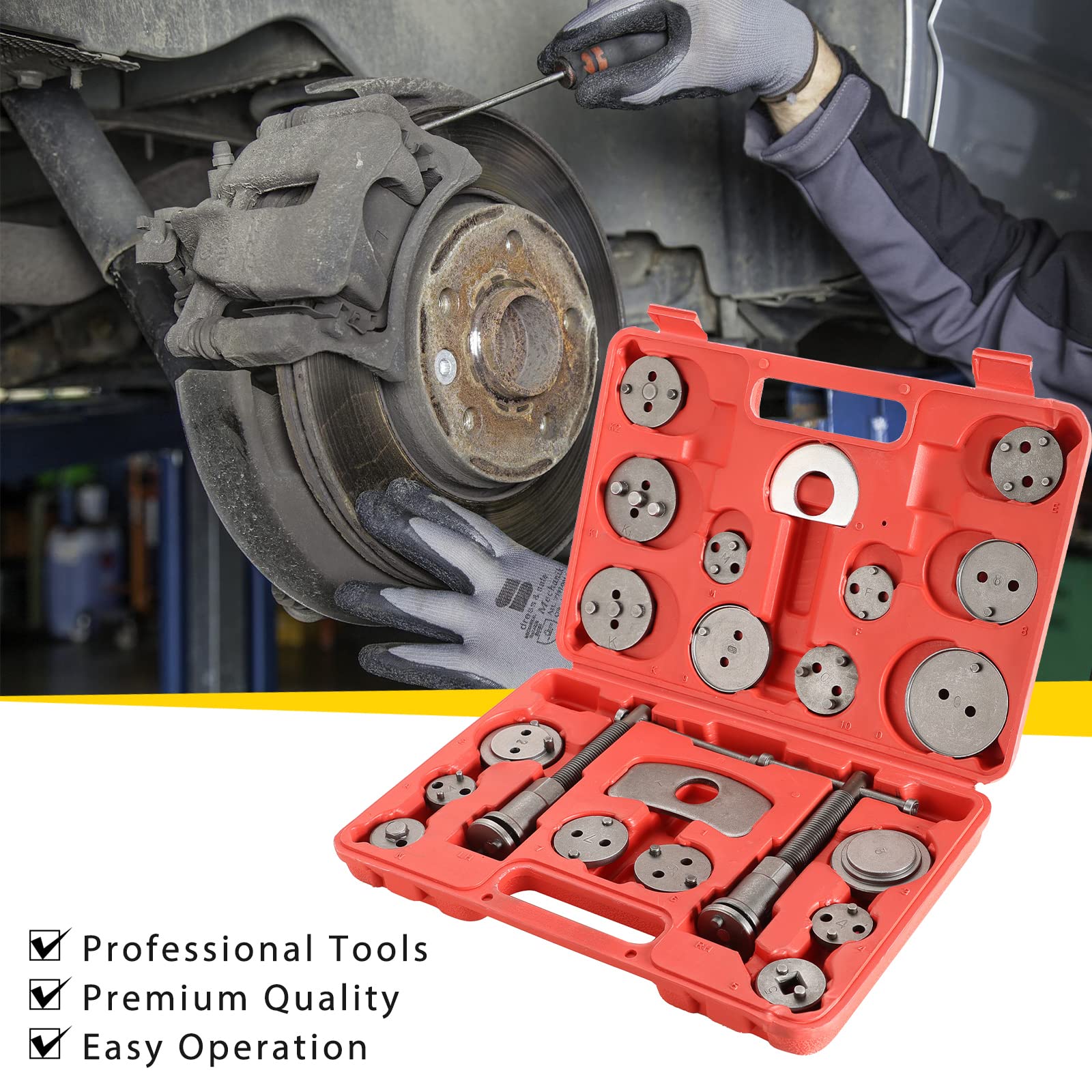 Acymner case layout with organized components for fast selection benefit