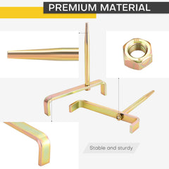 Acymner thick support pin detail highlighting 0.63 inch strength and durable stability