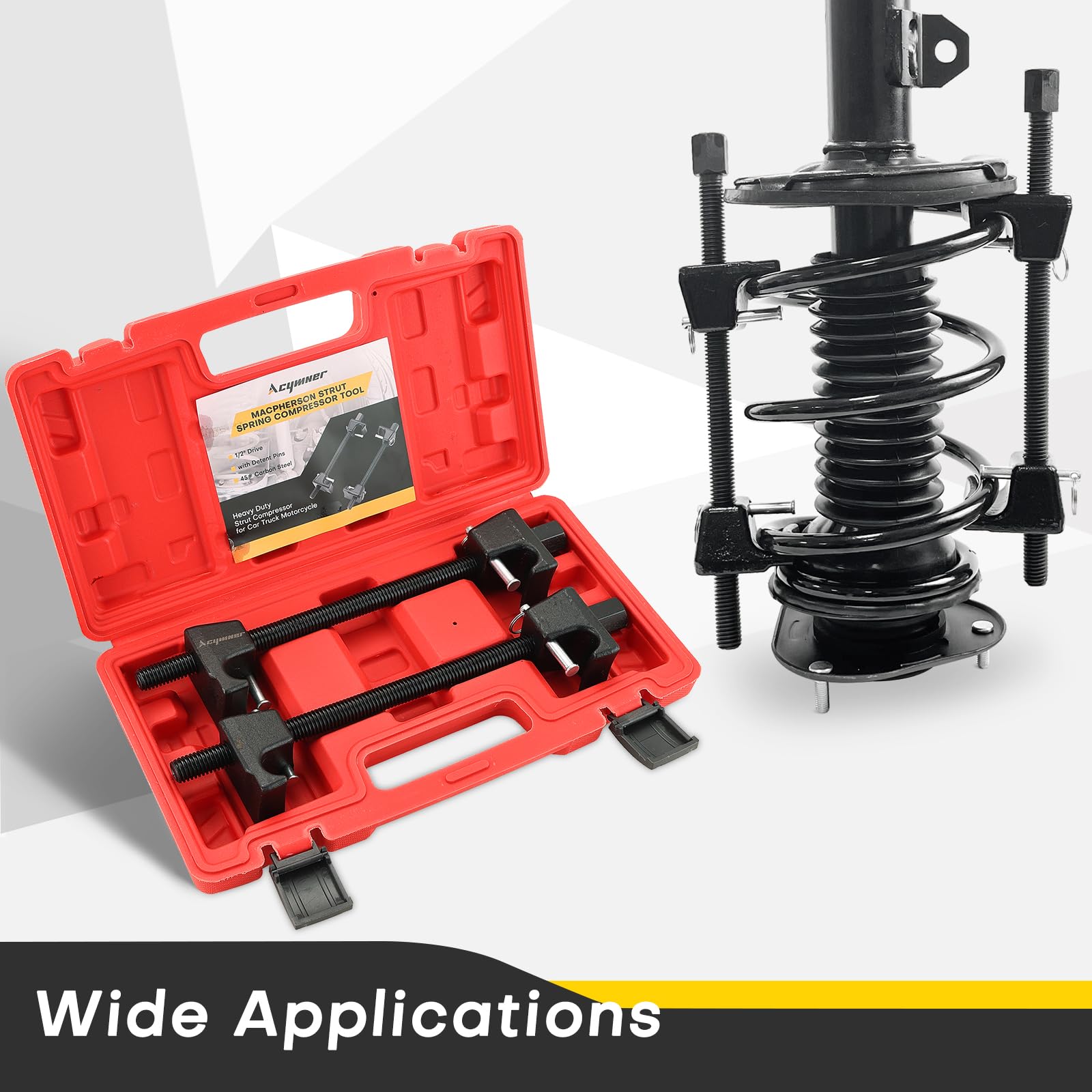 Acymner kit on a garage workbench highlighting professional readiness