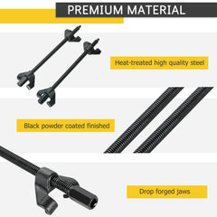 Acymner side profile installed on spring demonstrating internal fit for tight strut assemblies