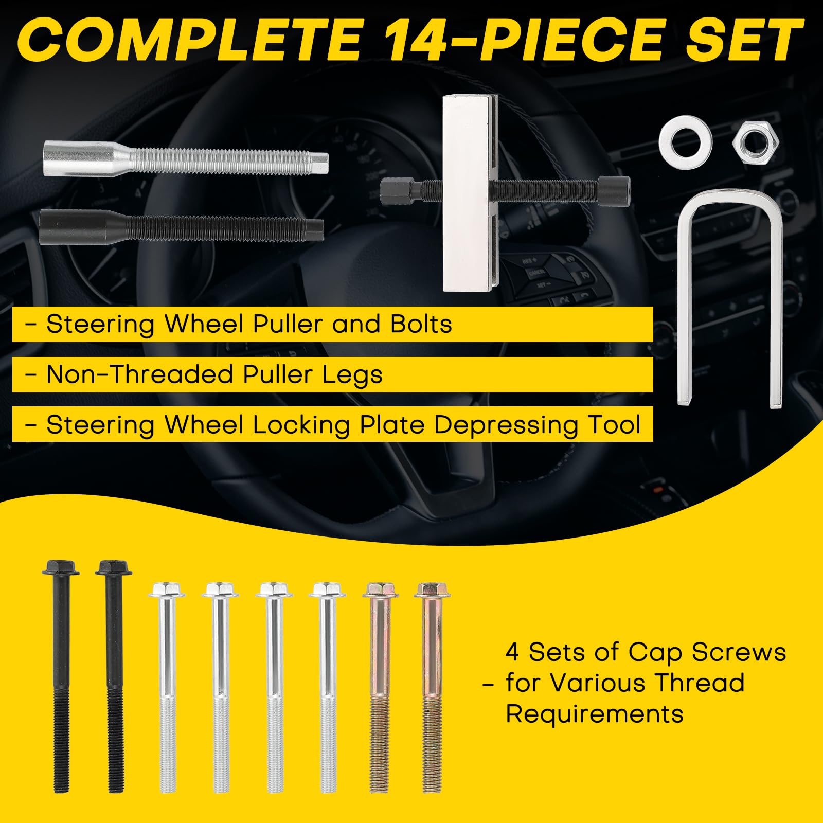 Acymner threaded puller closeup demonstrating heavy-duty strength