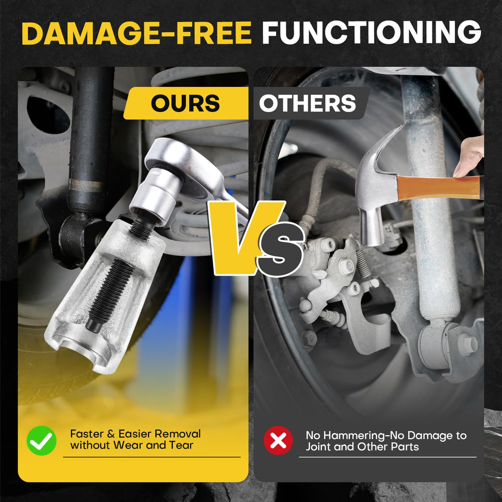 acymner tool in use on pitman arm speeds professional removal