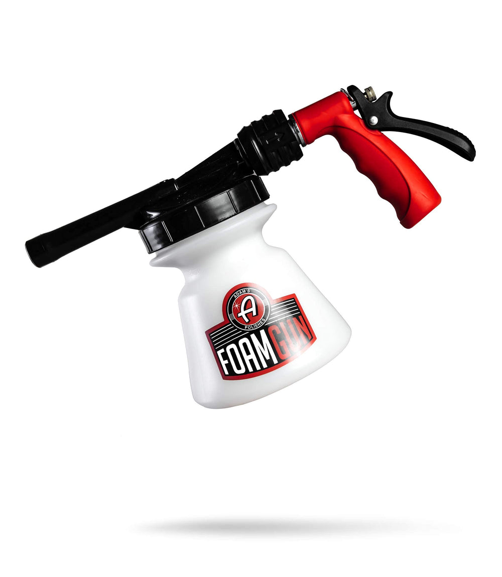 Adam's Foam Gun front kit showing included 32oz bottle and fittings for easy setup