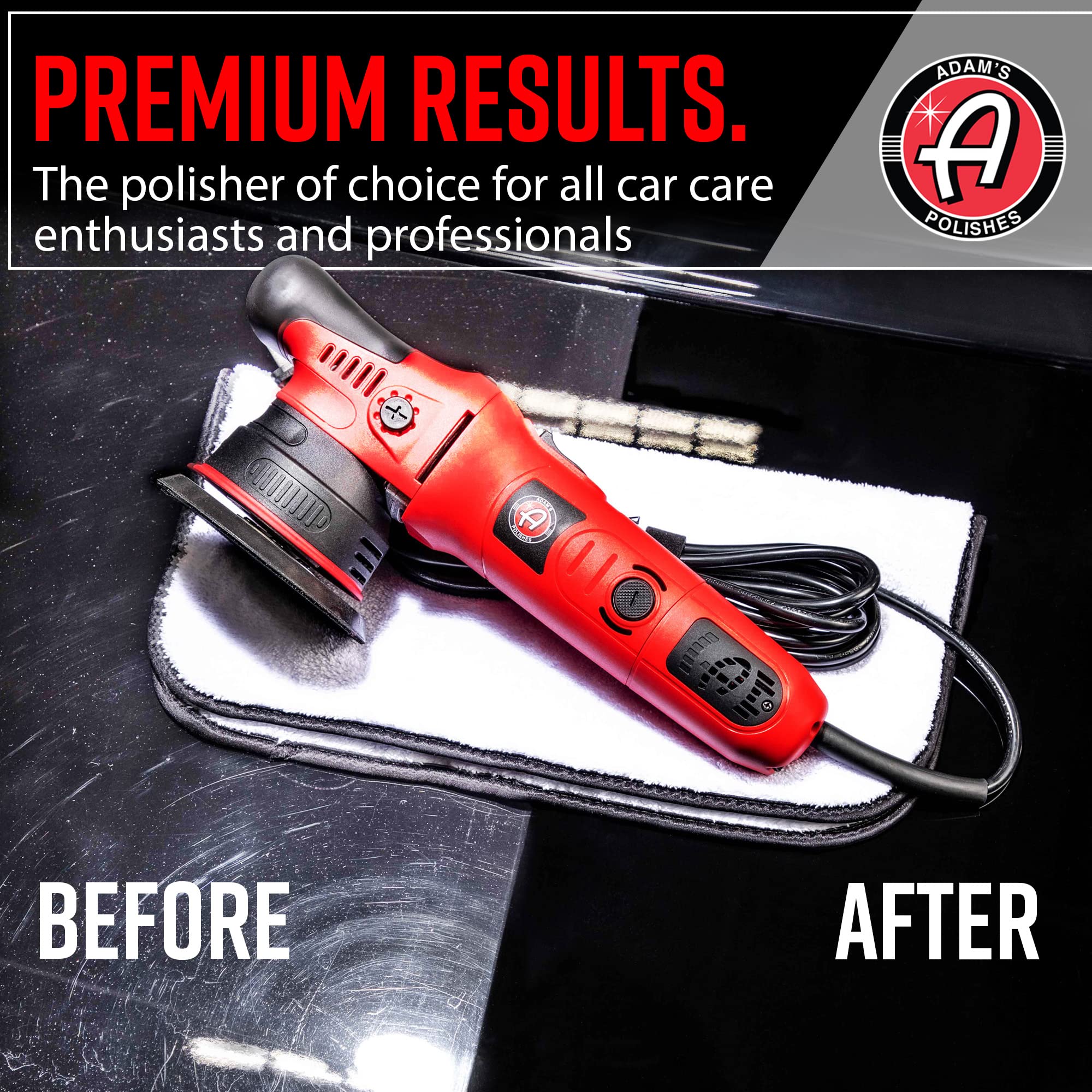 Adam's Polishes full kit layout with pads polish and compound for convenience