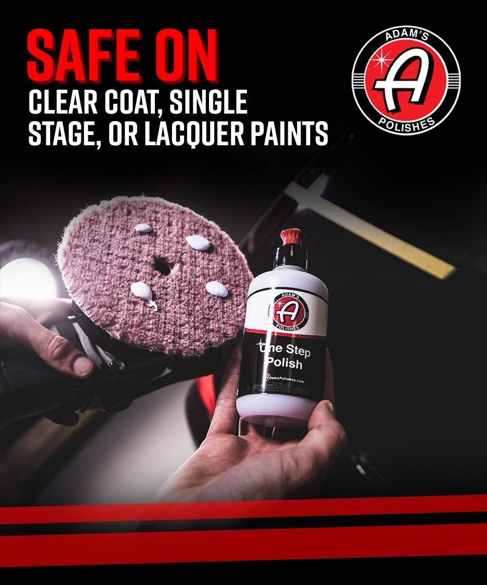 Adam's Polishes product staged on car hood highlighting glossy finish benefit