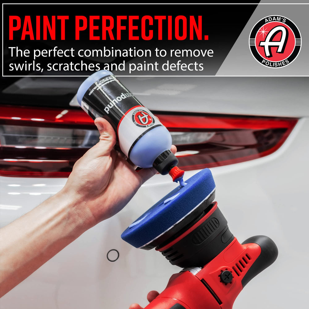 Adam's Polishes polished versus unpolished comparison showing restored shine