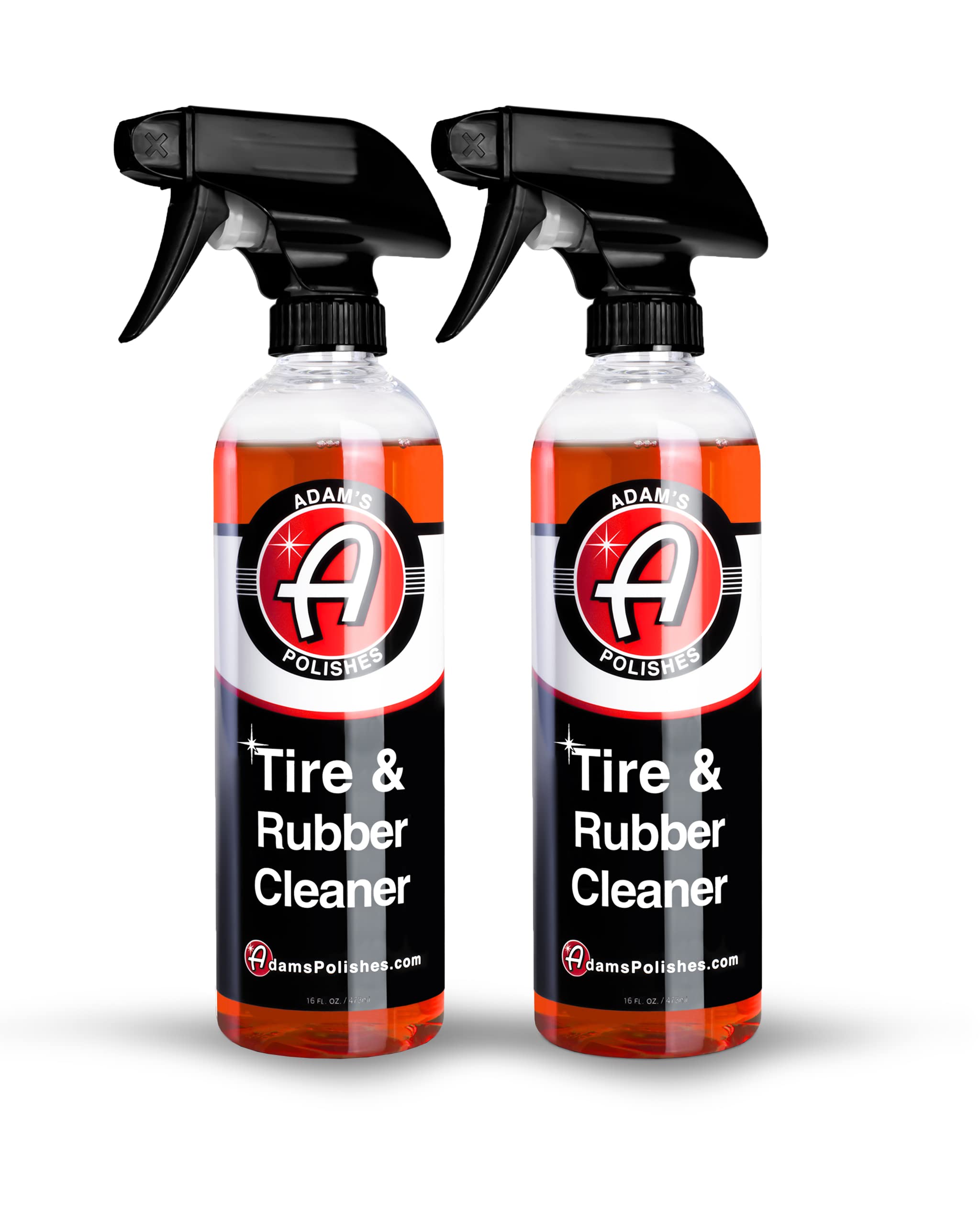Adam's Polishes front packaging showing two citrus cleaner bottles and clear labeling benefit