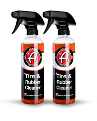 Adam's Polishes front packaging showing two citrus cleaner bottles and clear labeling benefit