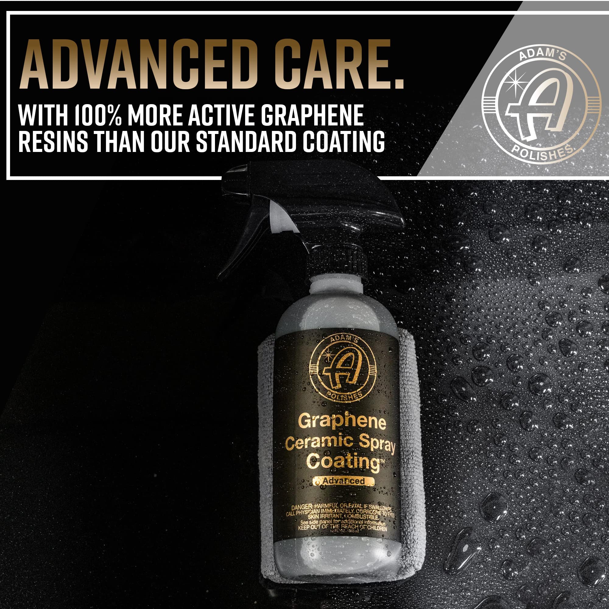 Adam's Polishes spray nozzle closeup illustrating precise application control