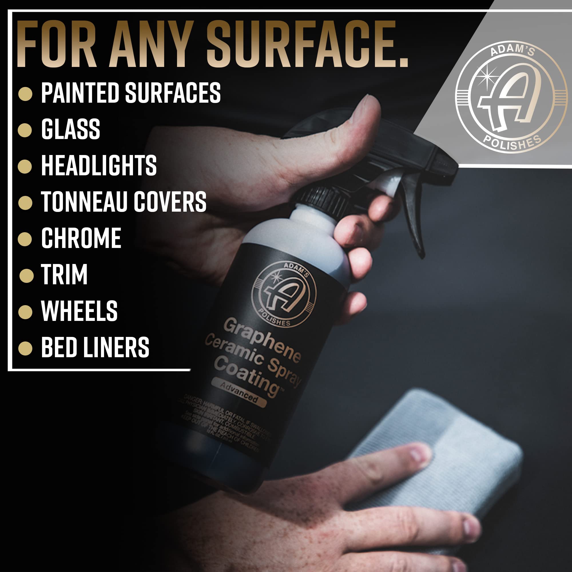 Adam's Polishes close-up texture revealing high-gloss reflective finish