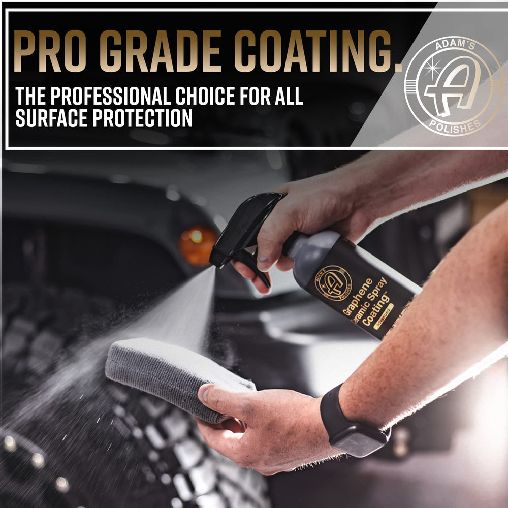 Adam's Polishes UV flashlight highlighting Ceramic Glow visibility for accurate coverage