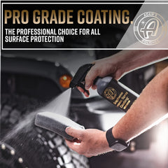 Adam's Polishes UV flashlight highlighting Ceramic Glow visibility for accurate coverage