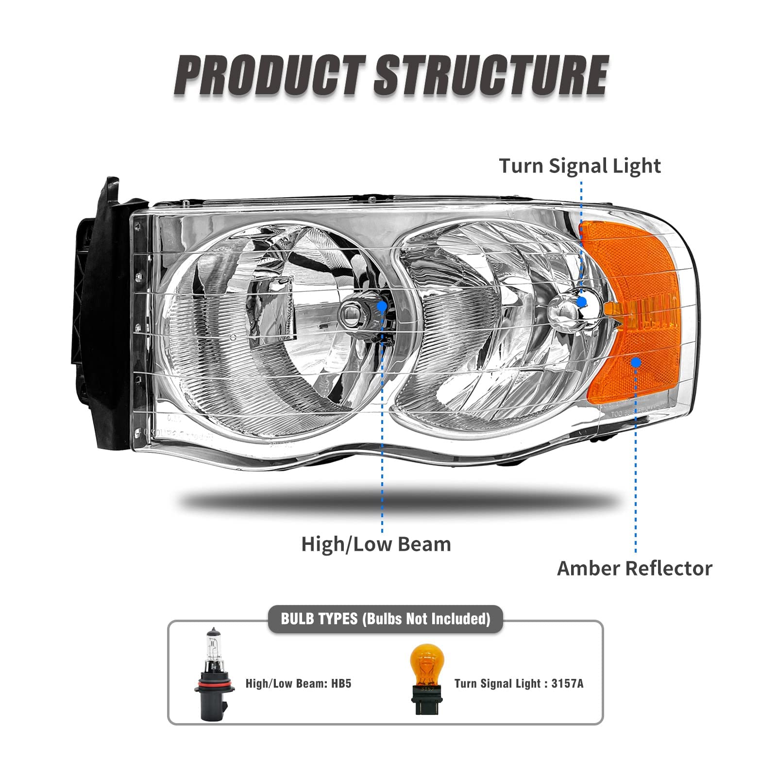 ADCARLIGHTS bulb socket detail showing plug-in connector for fast install