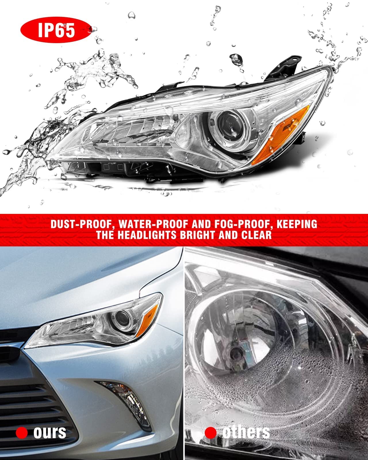 ADCARLIGHTS installed on Camry demonstrating restored road visibility