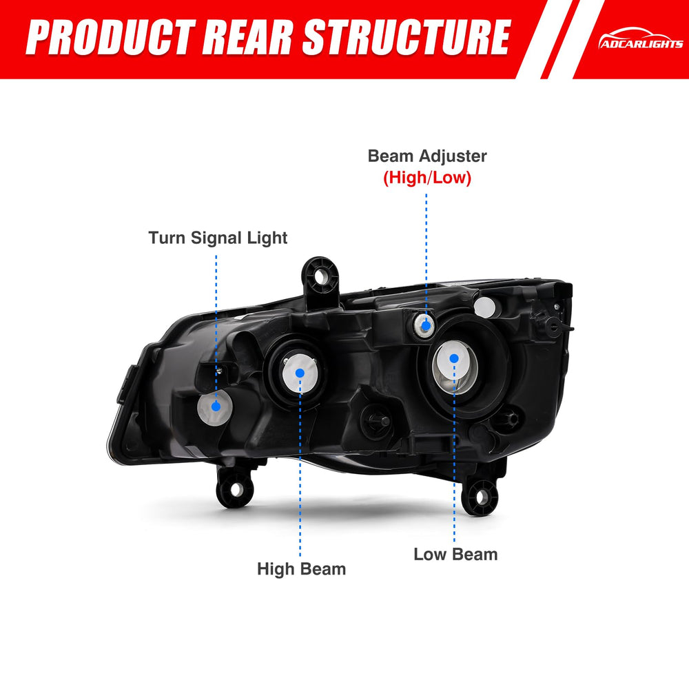 ADCARLIGHTS mounting points visible to show direct-fit installation advantage