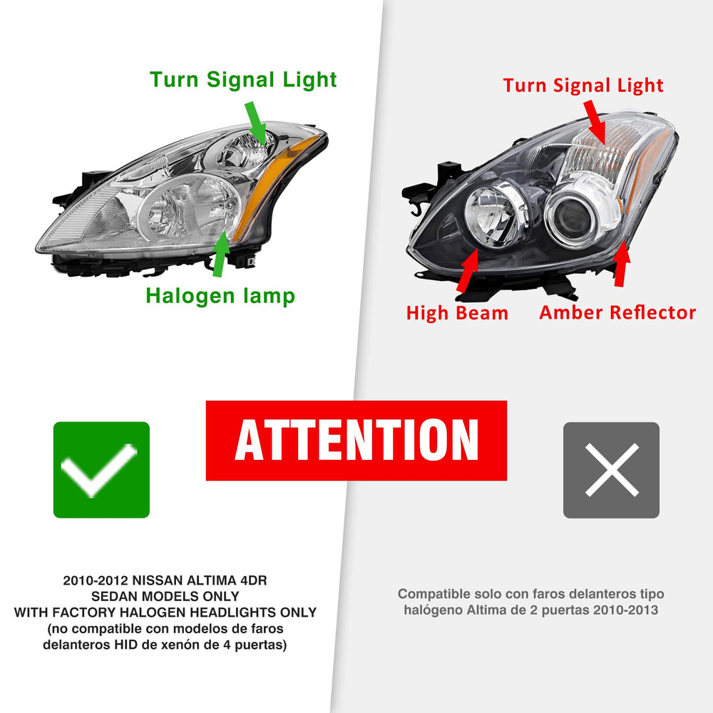 ADCARLIGHTS passenger side headlight demonstrating clean chrome reflector benefit
