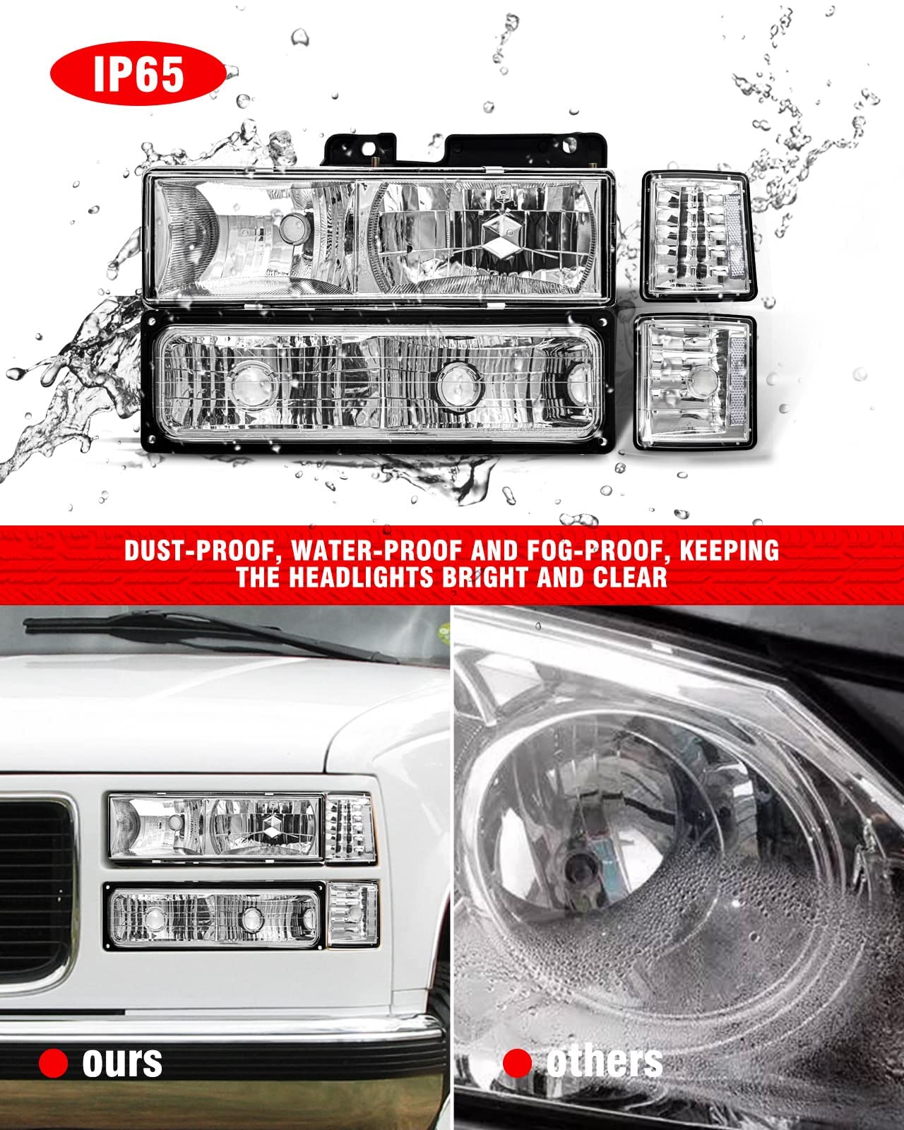 ADCARLIGHTS waterproof gasket close-up protecting internals from moisture