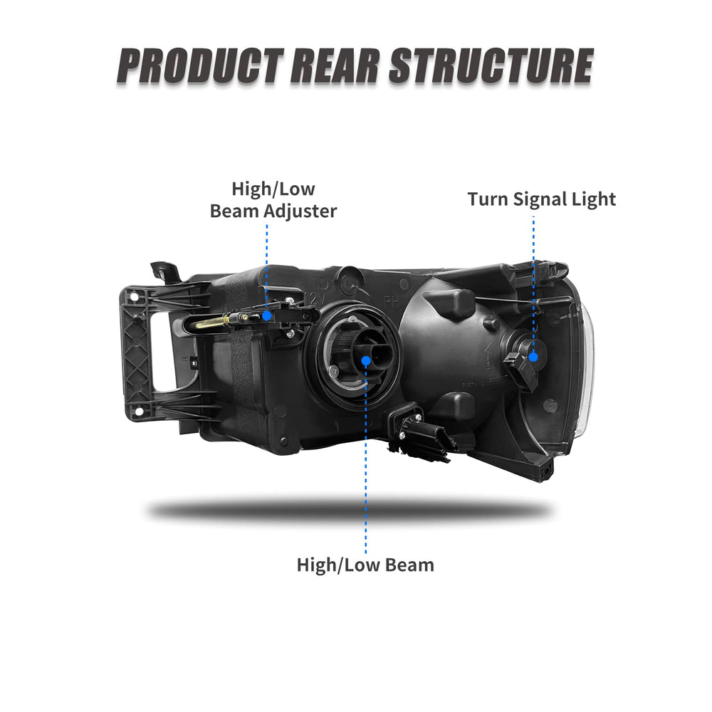 ADCARLIGHTS side profile displaying mounting points and exact alignment