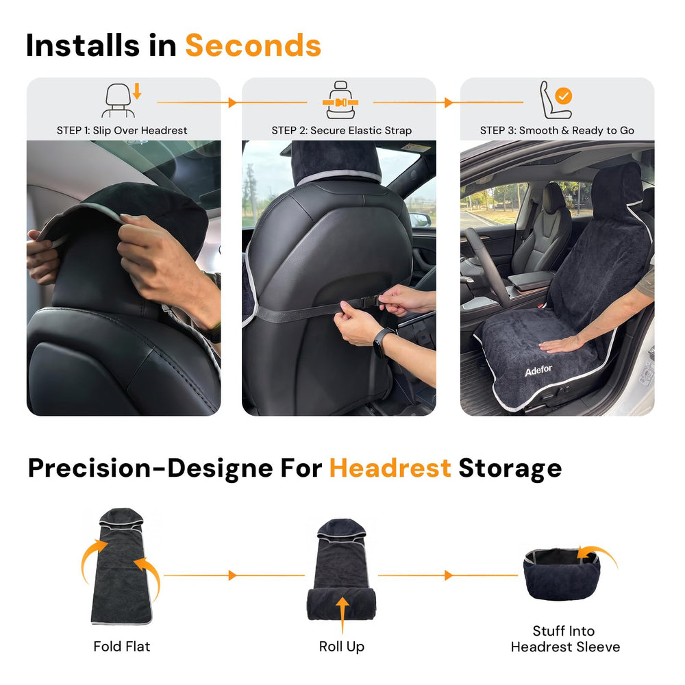 Adefor size coverage demonstration showing headrest-to-cushion protection benefit