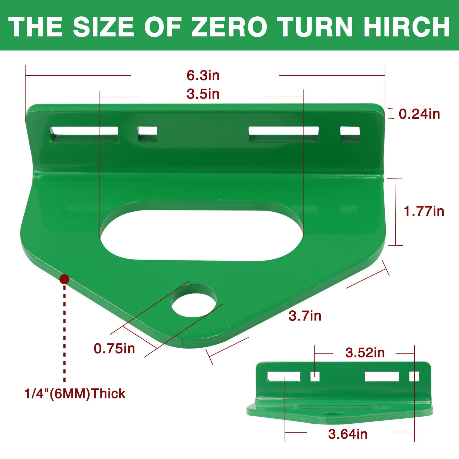 Adorish hitch connected to mower towing small trailer for convenience