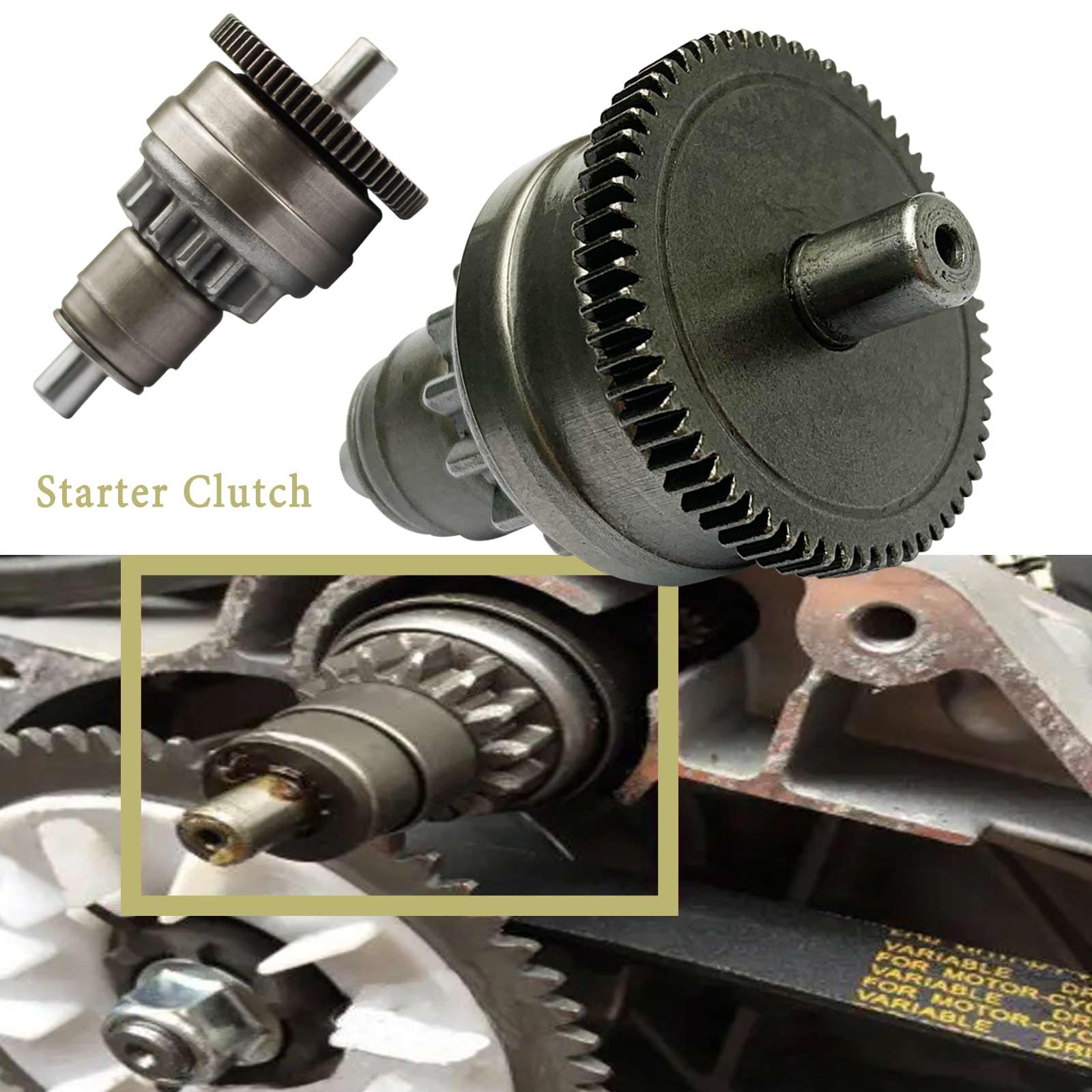 Adorish idle gear and spring set showing included parts for full starter rebuild