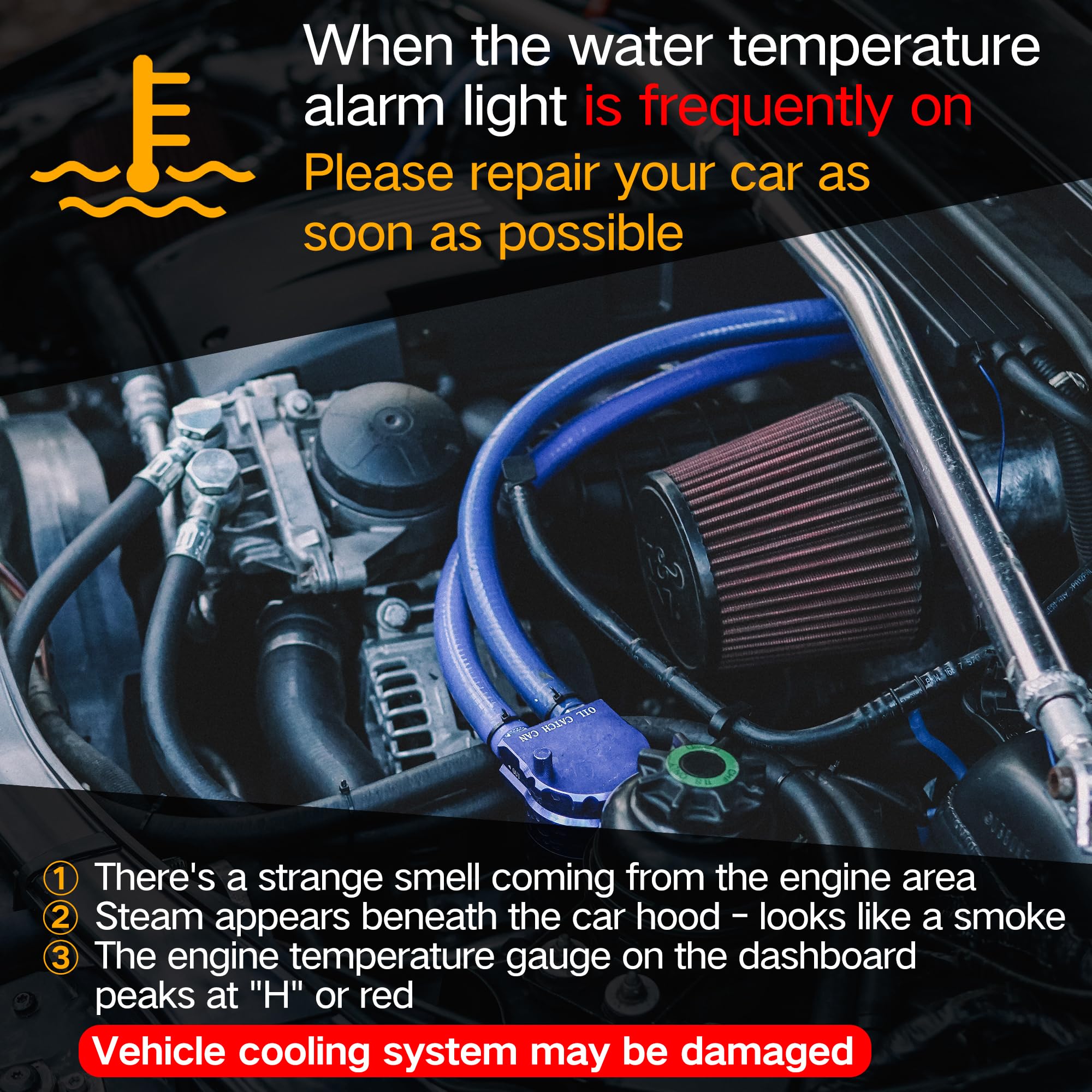 AdvanEX installed in engine bay demonstrating direct-fit replacement benefit
