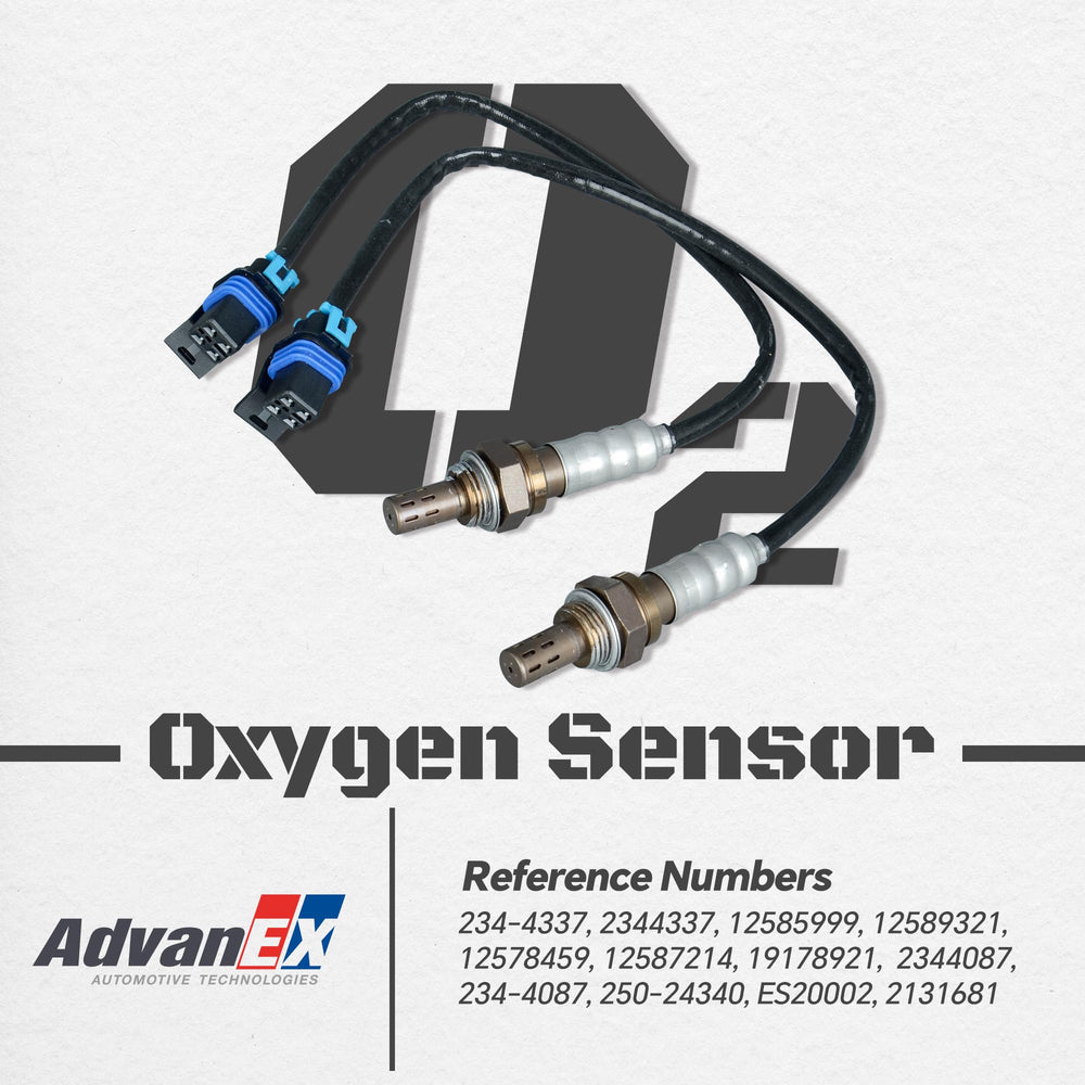 AdvanEX oxygen sensor connector detail displaying pin layout for correct matching
