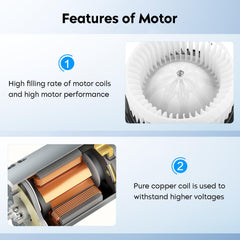Aeagle motor label and electrical connector detail for easy compatibility check