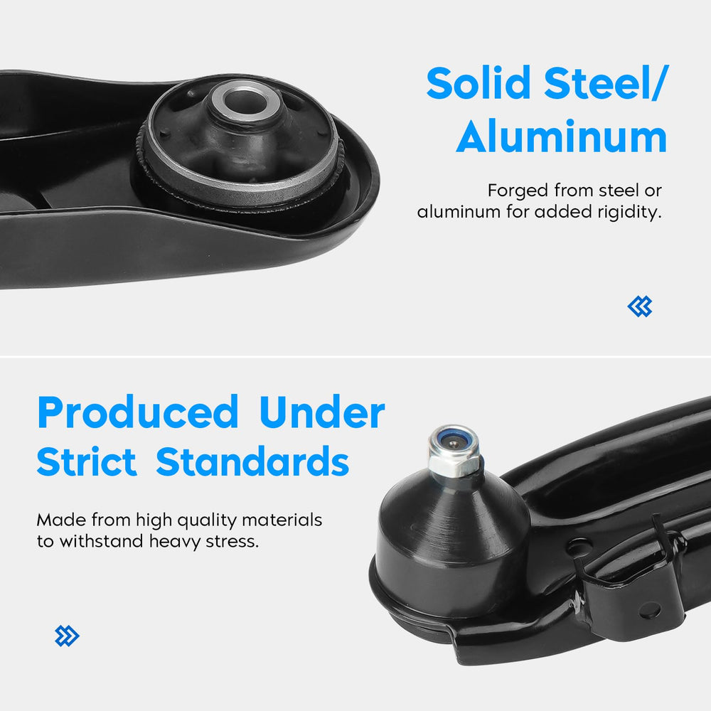 Aeagle driver and passenger control arms side-by-side showing scale and match benefit