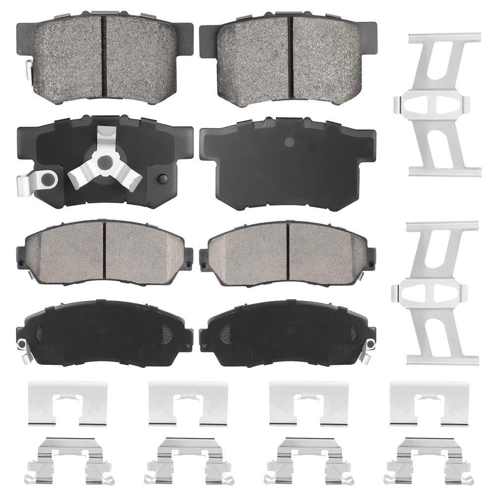 Aeagle front ceramic pads and packaging showing complete kit benefit