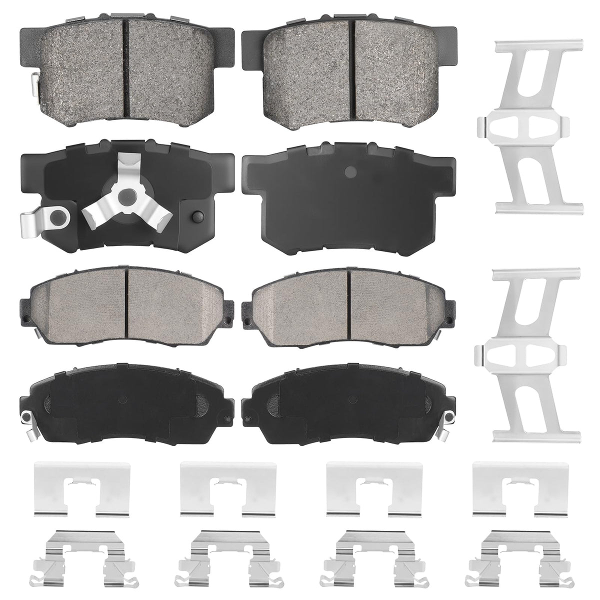 Aeagle front ceramic pads and packaging showing complete kit benefit