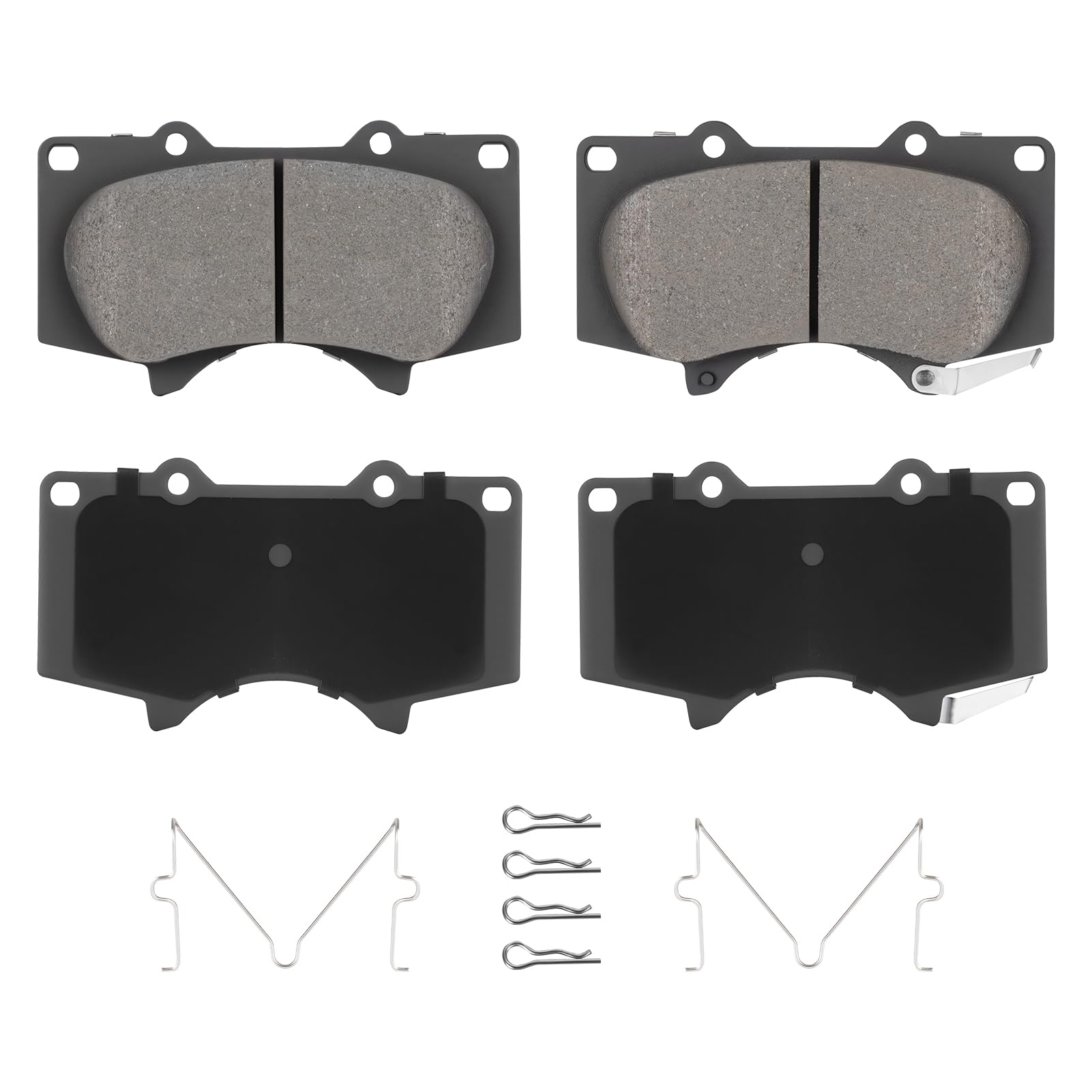 Aeagle box of four front ceramic brake pads showing brand and fit compatibility benefits