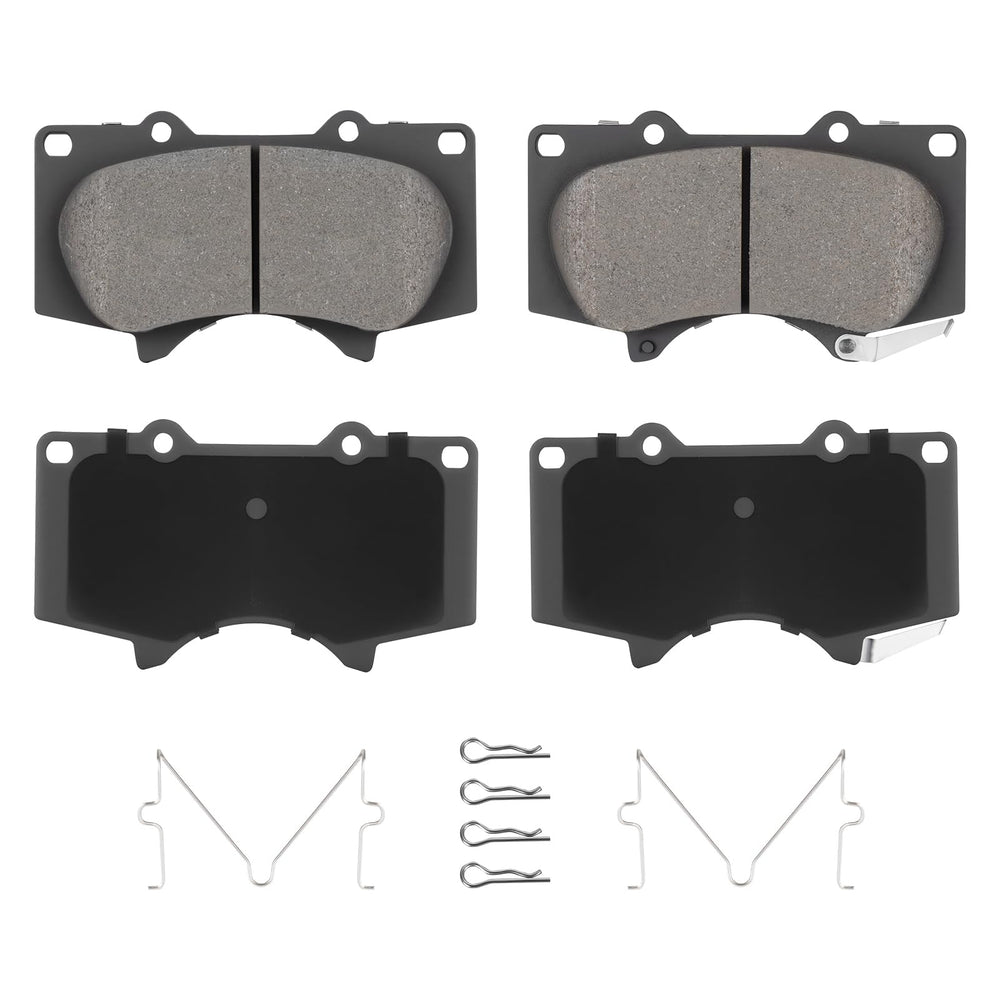 Aeagle box of four front ceramic brake pads showing brand and fit compatibility benefits