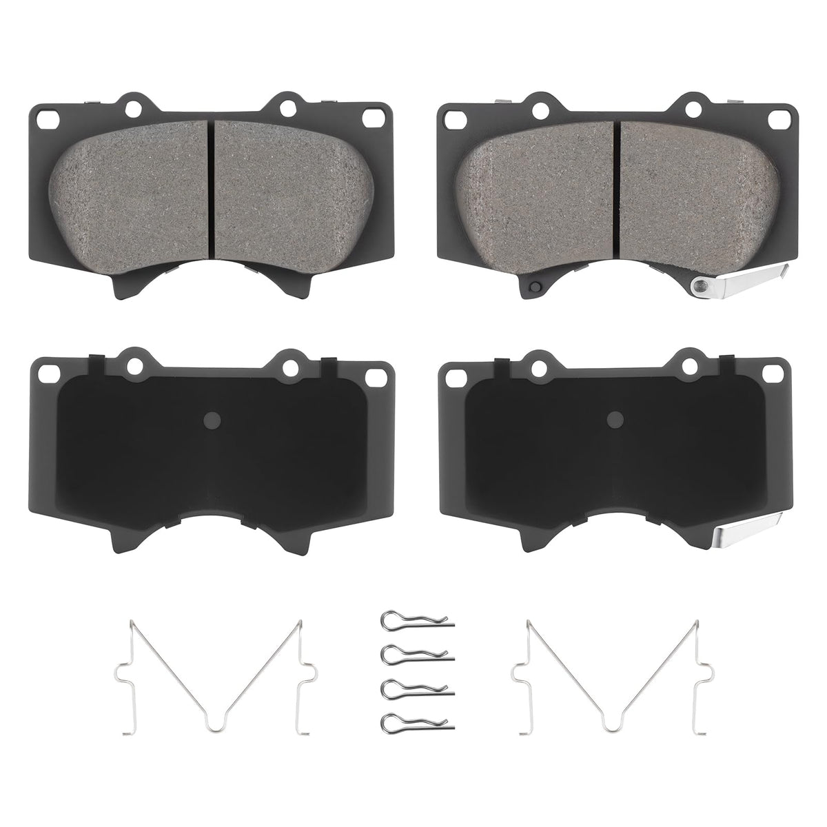 Aeagle box of four front ceramic brake pads showing brand and fit compatibility benefits