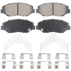 Aeagle front pad set packaging showing contents and fit list for easy selection