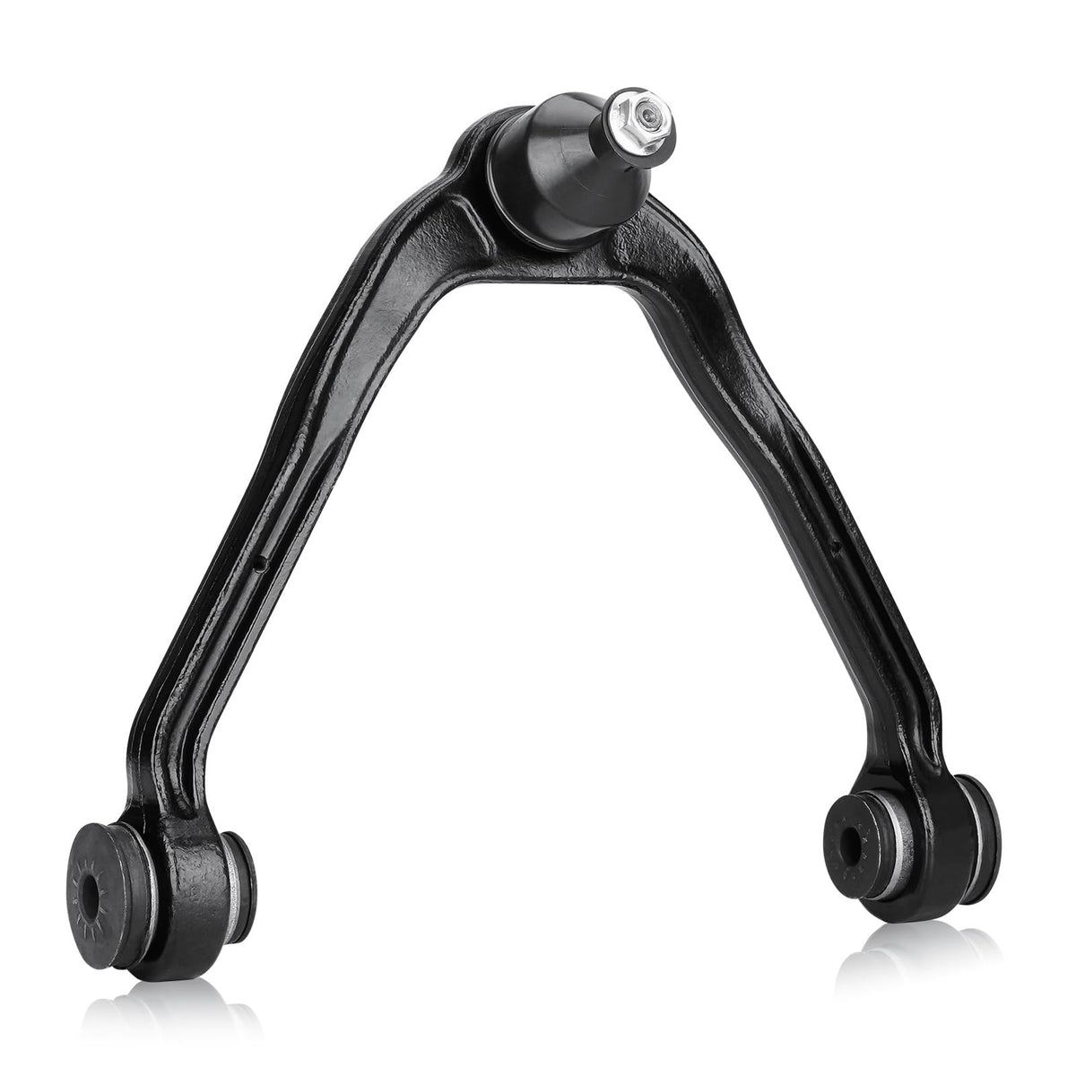 Aeagle front upper control arm front view showing fitment and durable finish